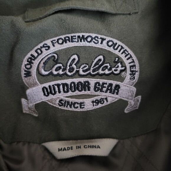 VTG Cabellas Jacket Mens Large Olive Hunting Outdoor Utility Field Thinsulate - Picture 7 of 13